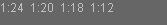 1:24  1:20  1:18  1:12